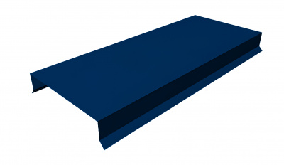 Парапетная планка для кровли и заборов, цвет Синий (RAL 5010)