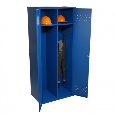 Шкаф для одежды 1830х775х500 мм, цвет Синий (RAL 5010)