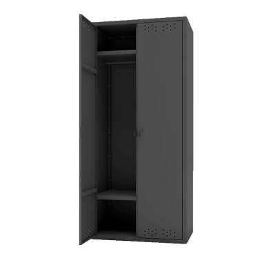 Шкаф для одежды 1800х800х500 мм, цвет Серый графит (RAL 7024)
